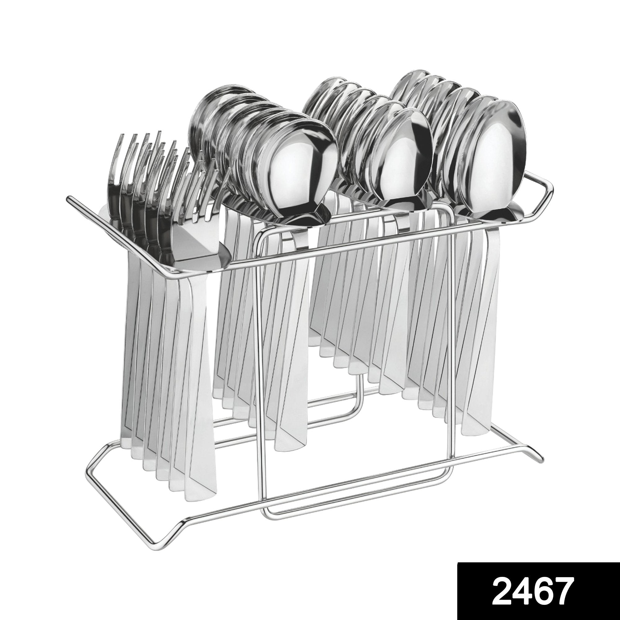 2467  24 Pack Premium Stainless Steel Cutlery Set - SkyShopy