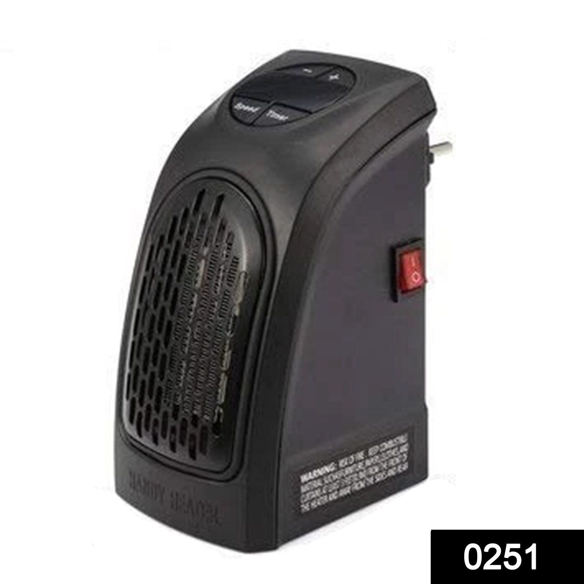 0251 Electric Mini Handy Heater Plug-In Wall (400w) - SkyShopy