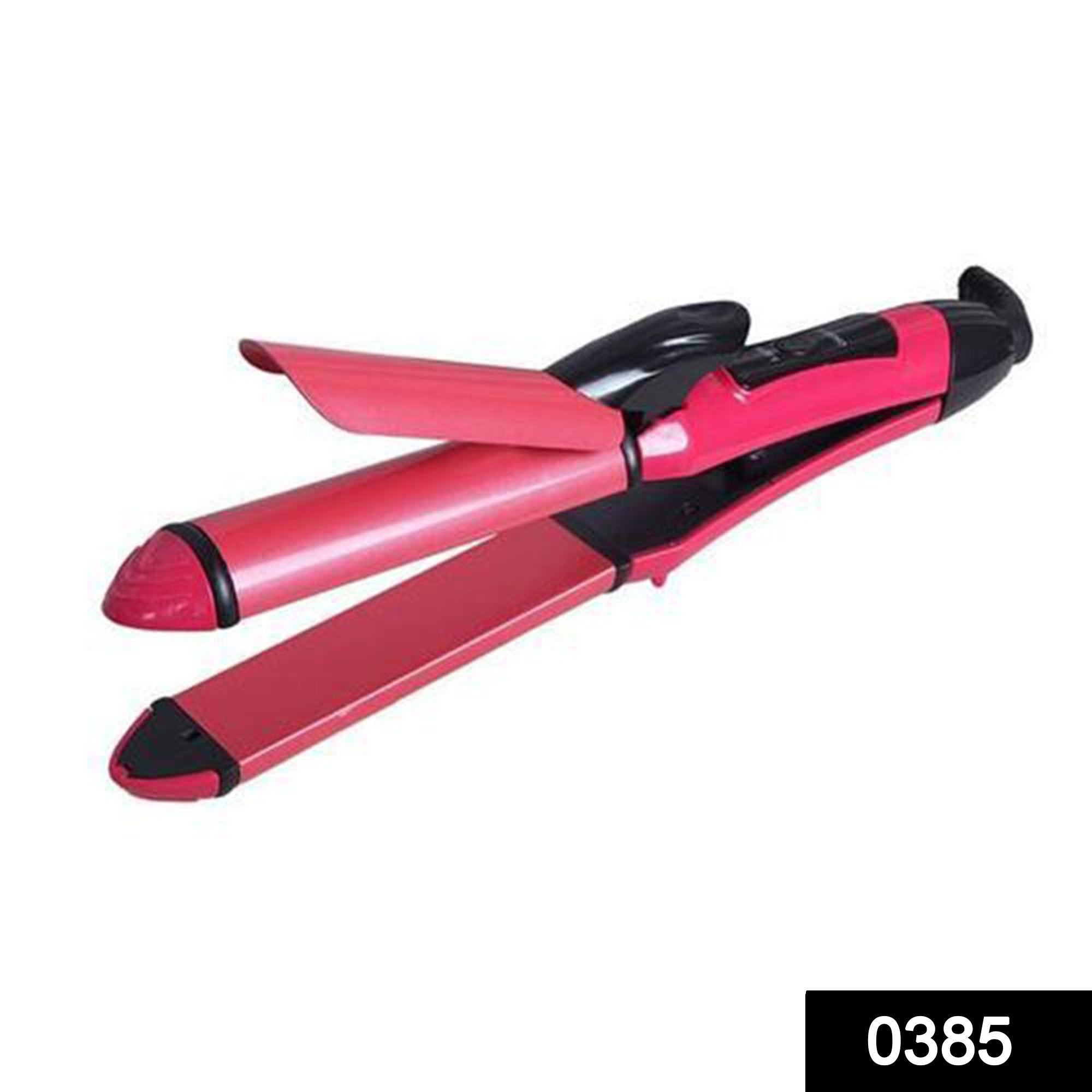 0385 2 in 1 Hair Straightener and Curler Machine For Women | Curl & Straight Hair Iron - SkyShopy