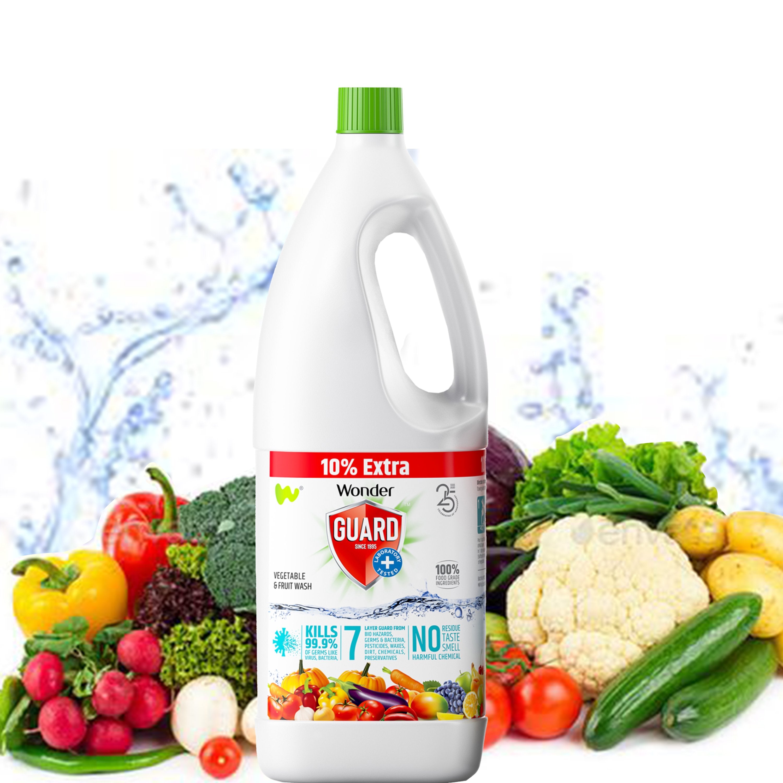 1332 Natural Vegetable & Fruit Wash Liquid (525 ml) - SkyShopy