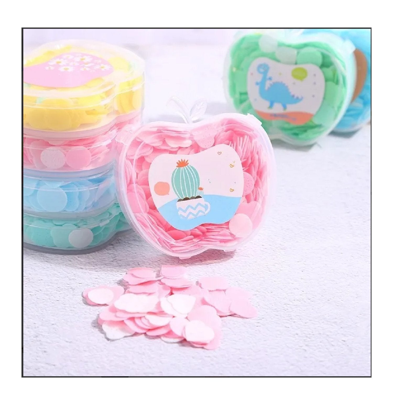 1468 Apple Design Soft Paper Soap (1 Pc) - SkyShopy