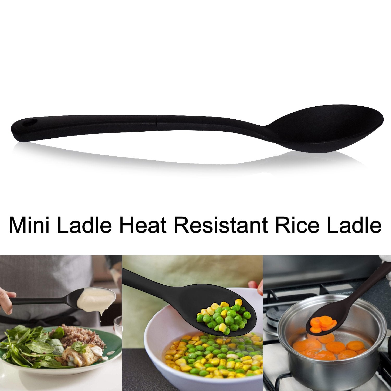2439   Premium Solid Mini Ladle Heat Resistant Rice Ladle - SkyShopy