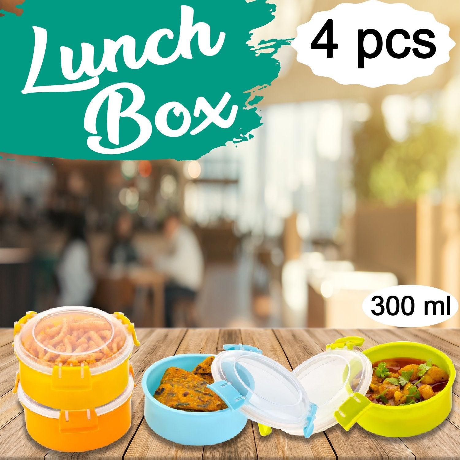 2465 Microwave Safe Containers Lunch Box Steel Dibbi, 300ml - SkyShopy