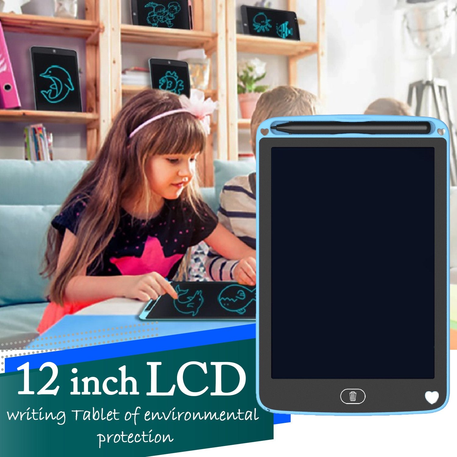 1412 Portable LCD writing Tablet Paperless Memo Digital Tablet Pad - SkyShopy