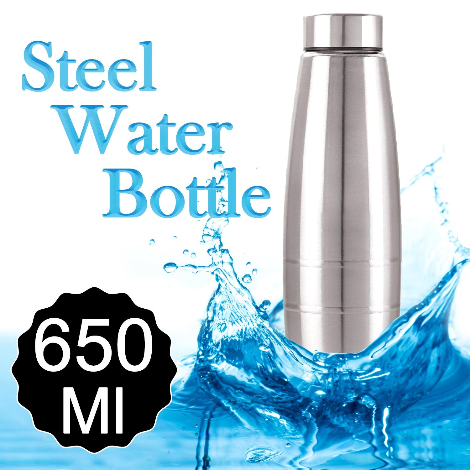 7204 Stainless Steel Fridge Water Bottle Refrigerator Bottle Thunder (650Ml) - SkyShopy