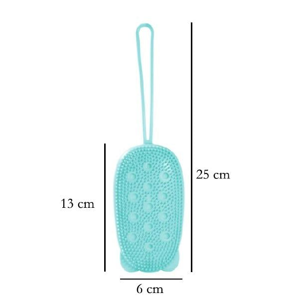 1448 Silicone Bubble Bath SPA Super Soft Body Scrubbing Brush - SkyShopy