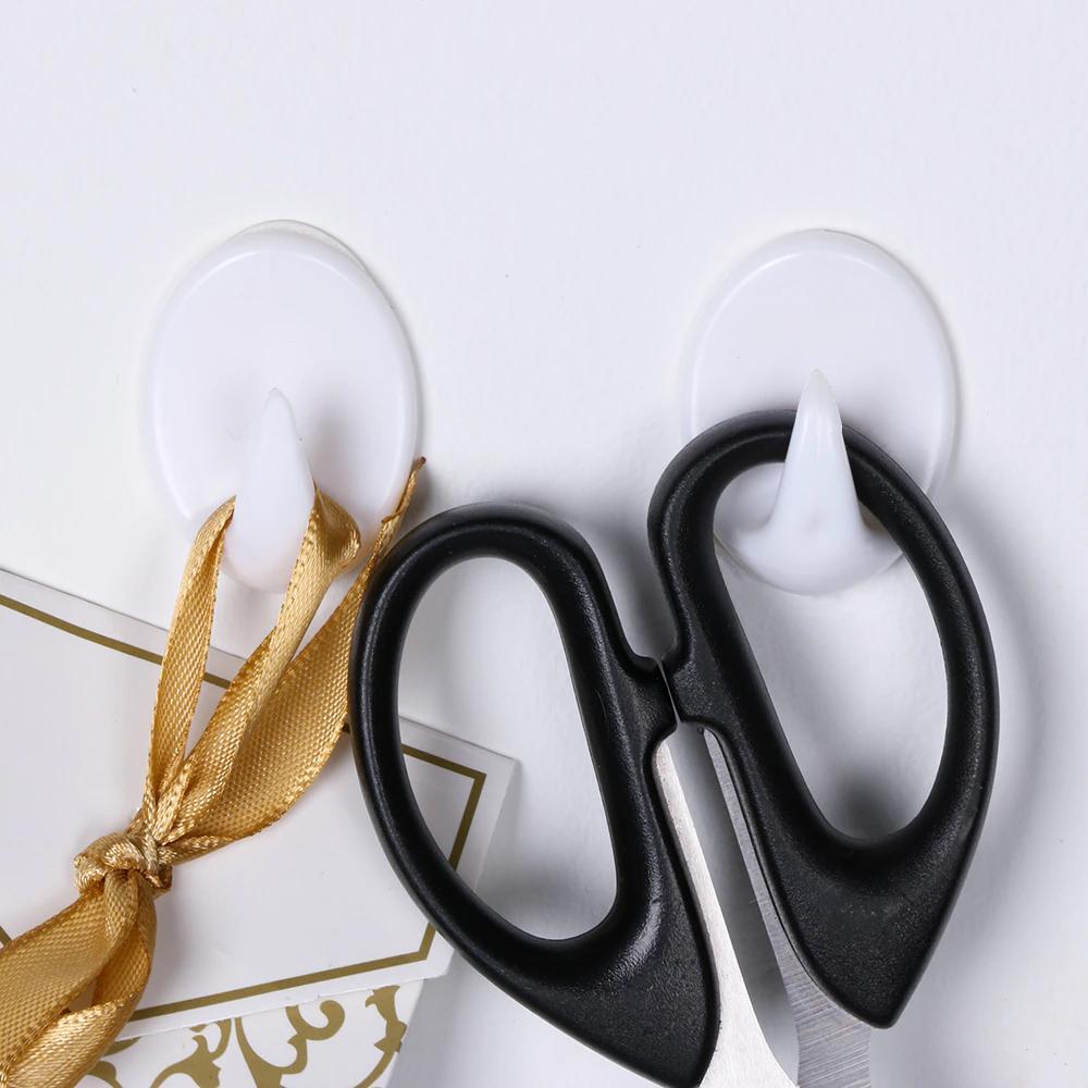 1707 Self Adhesive Plastic Wall Hook (Pack of 12)
