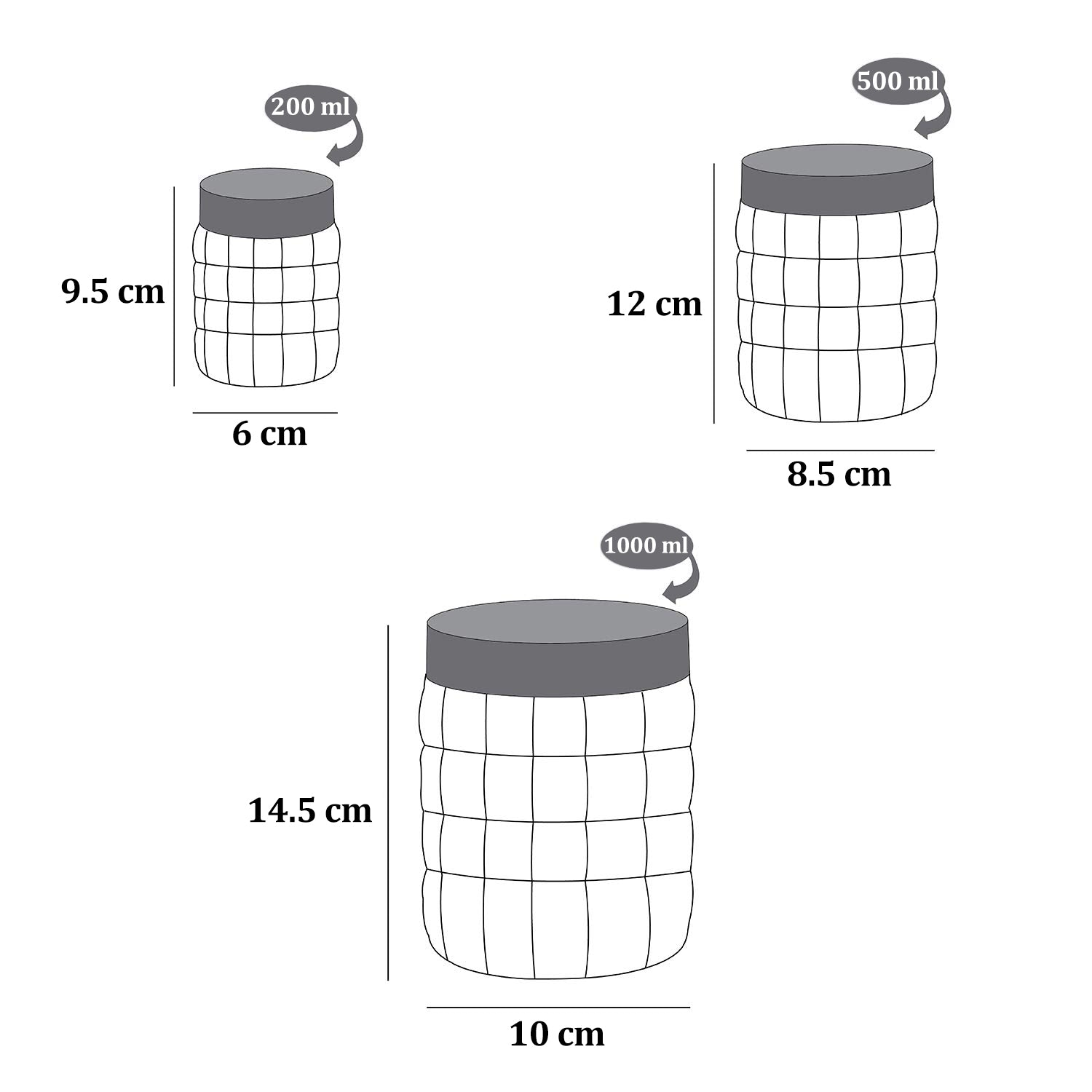 2541 Kitchen Storage Containers Good Grips 3 Pcs Airtight Round freeshipping - DeoDap
