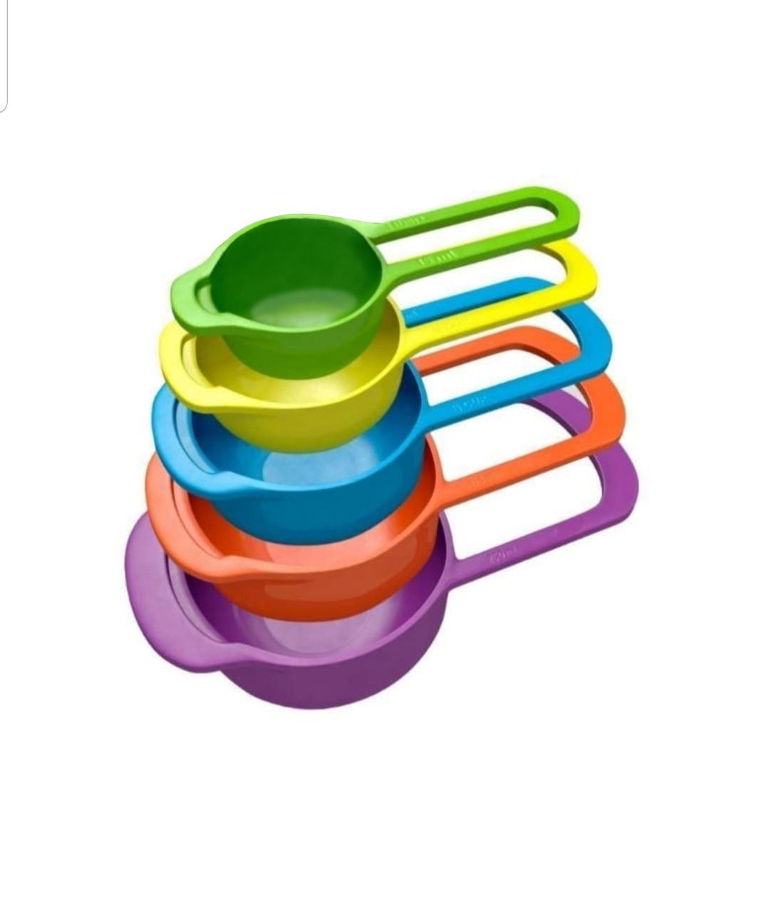 0783 Big Plastic Measuring Spoons - Set of 5 - SkyShopy