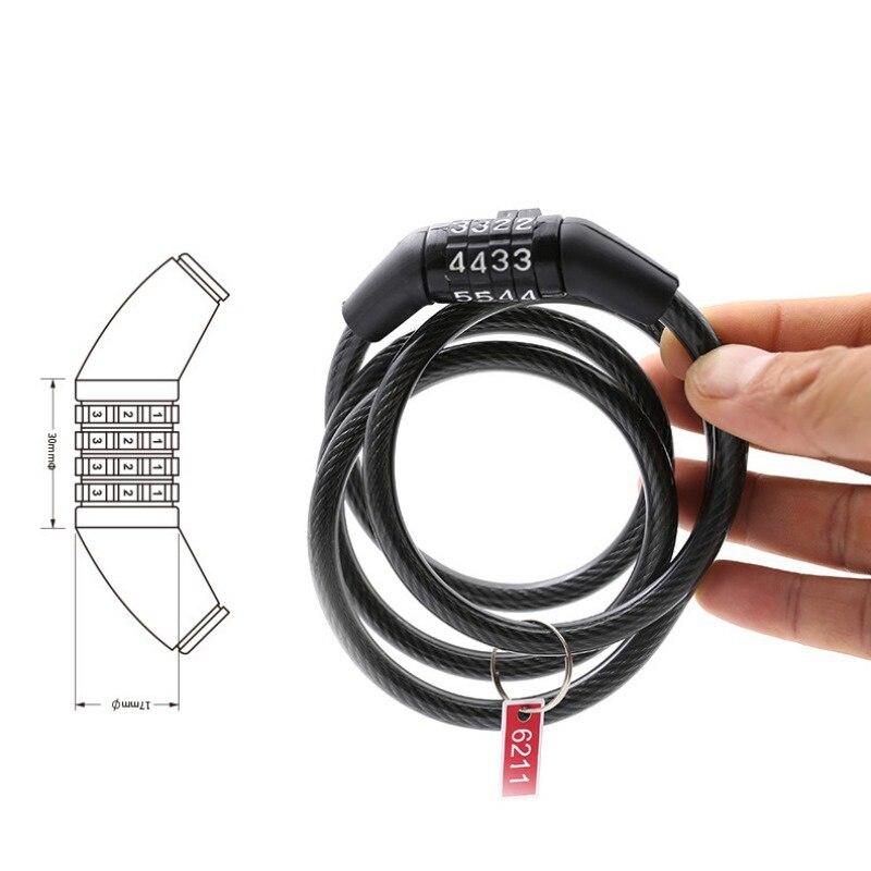 1218 Combination Lock for Bike and Bicycle (4 Digit) - SkyShopy