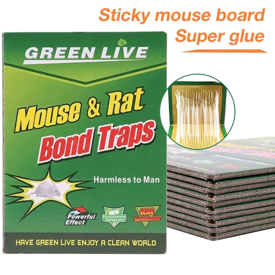 1238 Mice Traps Sticky Boards Strongly Adhesive That Work Capturing Indoor and Outdoor - SkyShopy