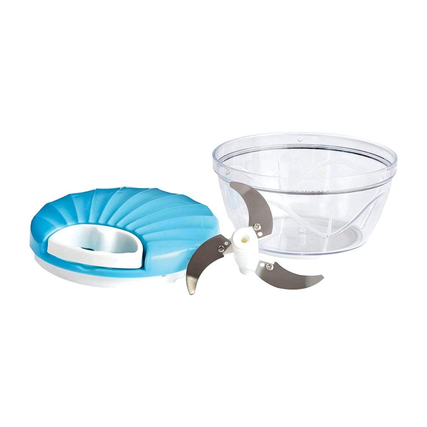 2288 Large Vegetable Chopper with 3 Blades (Multicolour) (550 ml) - SkyShopy