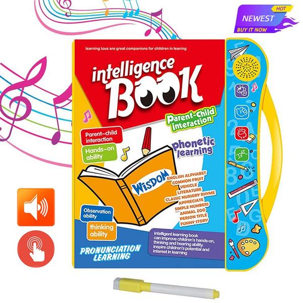 4603 Musical Learning Study Book with Numbers, Letters - SkyShopy