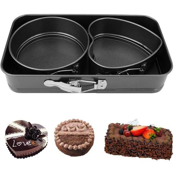 2379 Multiple Shape Metal Moulds for Baking Non-Stick Cake Tins - SkyShopy