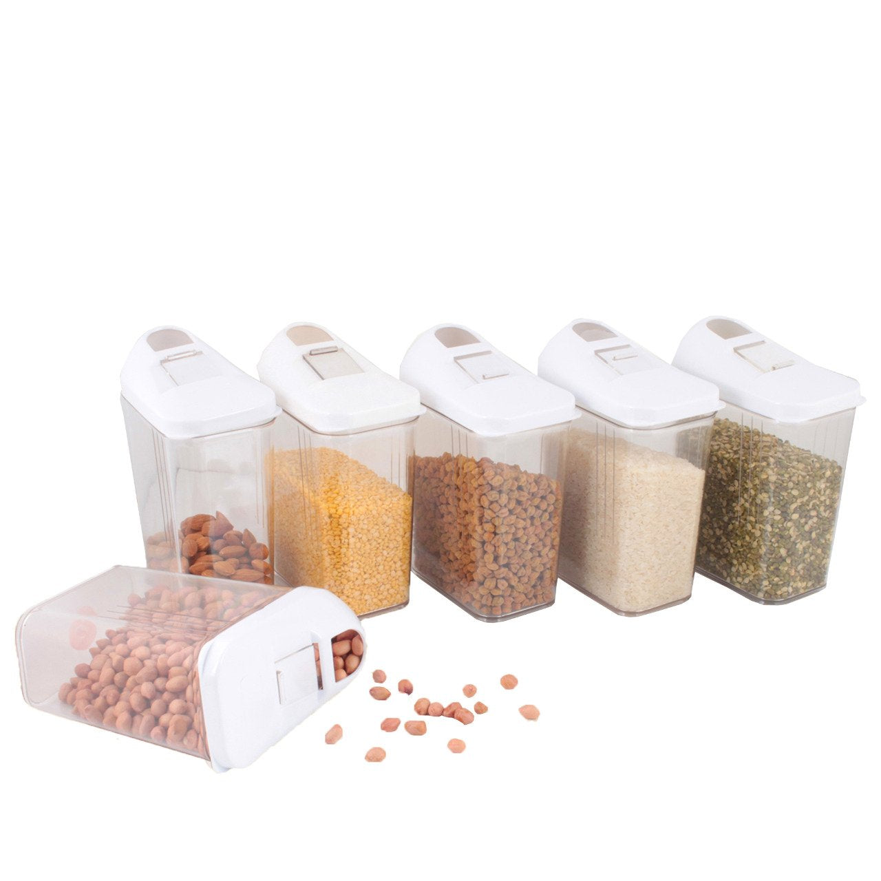 2401 Plastic Storage Containers with Sliding Mouth (1100 ml) - SkyShopy