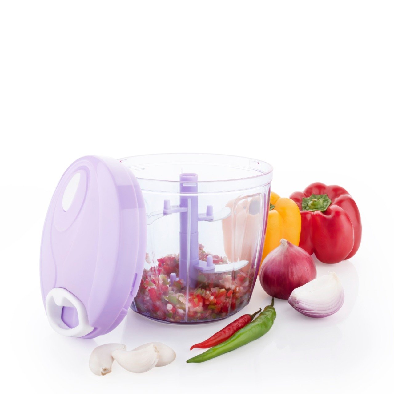 2406 Vegetable Cutter Chopper for Kitchen with 5 Stainless Steel - SkyShopy