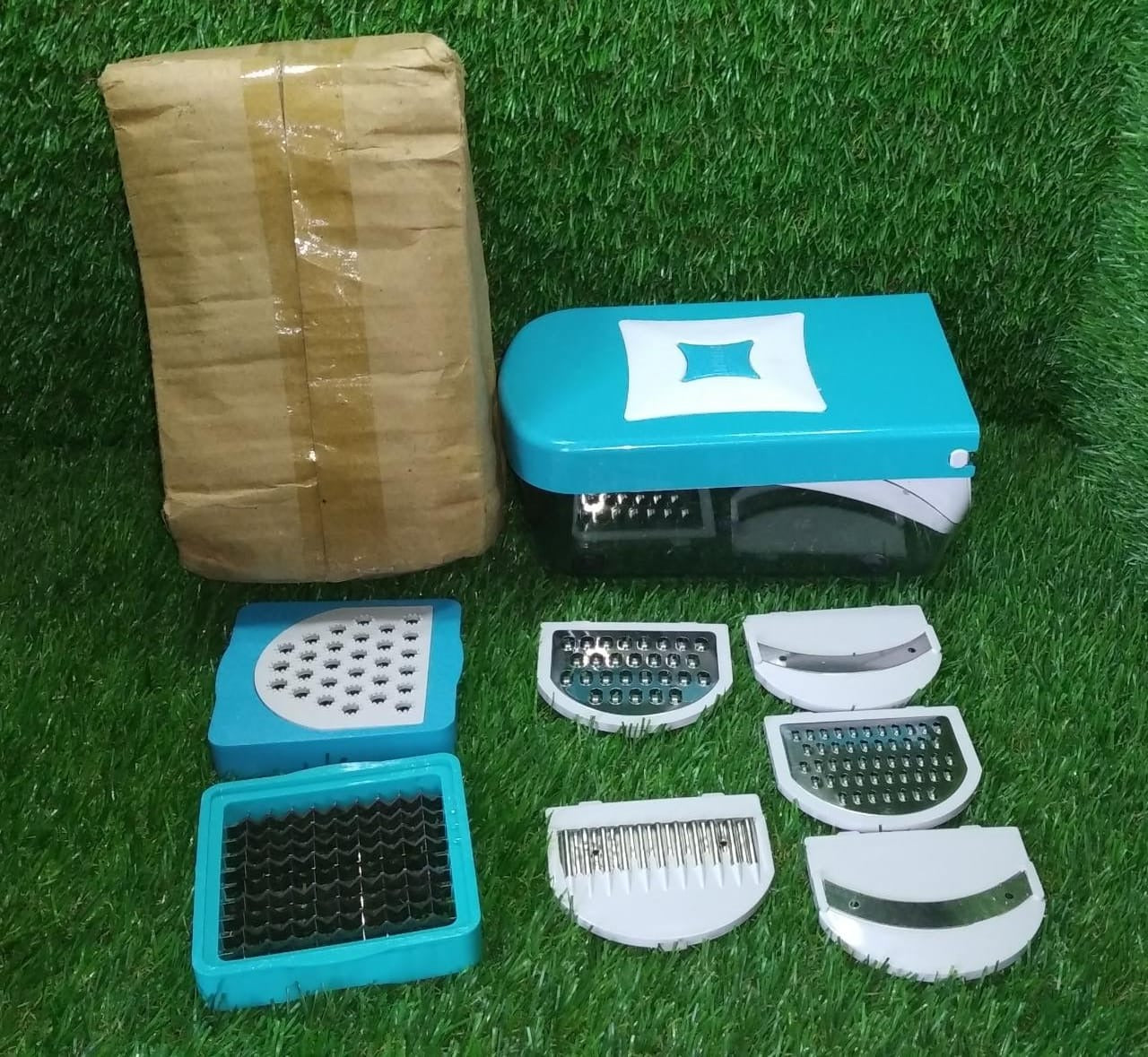 2709 9 in 1 Nicer Dicer used in all kinds of household and official kitchen purposes for cutting and slicing of various vegetables and fruits etc.