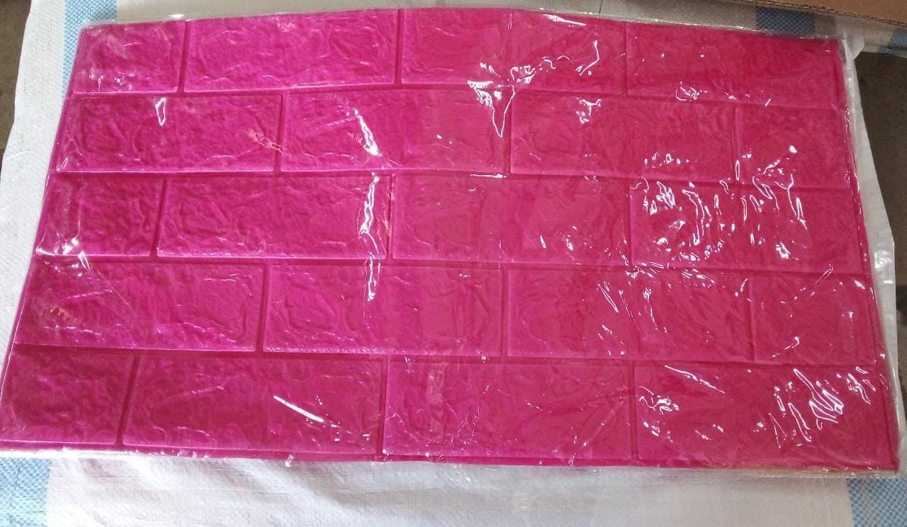 7462 Dark Pink 3D W Decor used for wall decoration and maintaining purposes in all kinds of places like household and official etc. freeshipping DeoDap