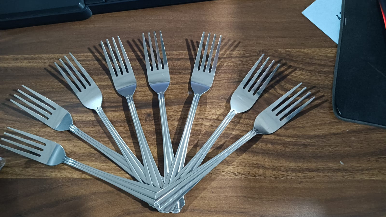2776 Big Dinner Fork for home and kitchen. (set of 8Pc) DeoDap