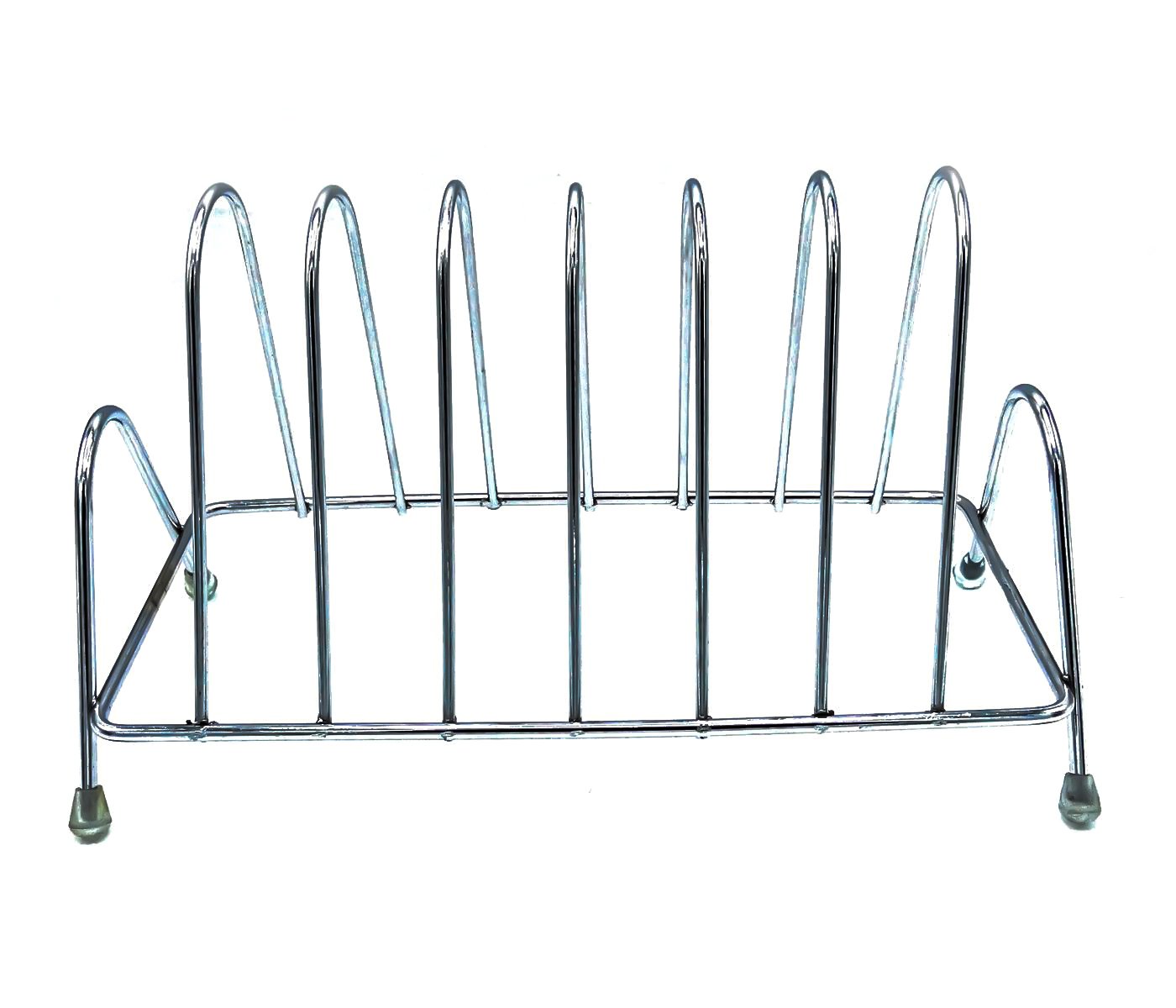 2135 Stainless Steel Square Plate Rack Stand Holder for Kitchen - SkyShopy