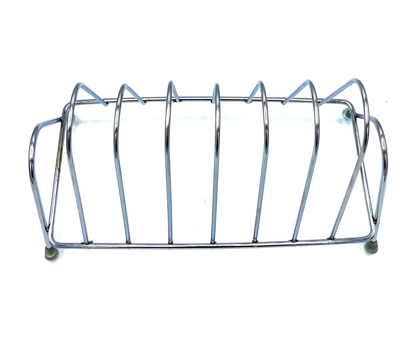 2135 Stainless Steel Square Plate Rack Stand Holder for Kitchen - SkyShopy