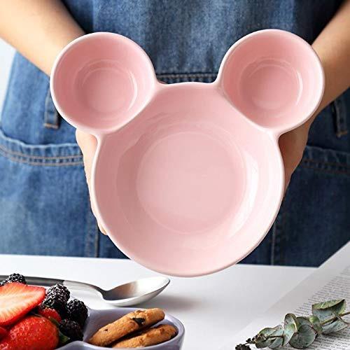 0843 Mickey Shaped Kids/Snack Serving Sectioned Plate - SkyShopy