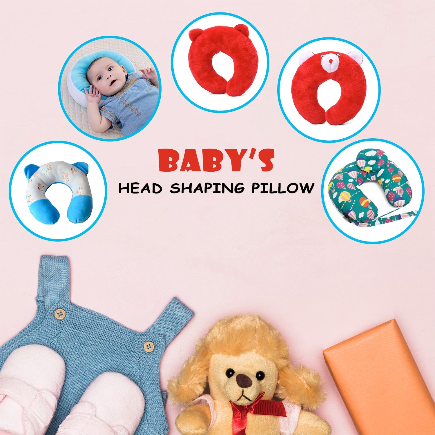 7216 Newborn Baby Soft Neck Support Pillow DeoDap