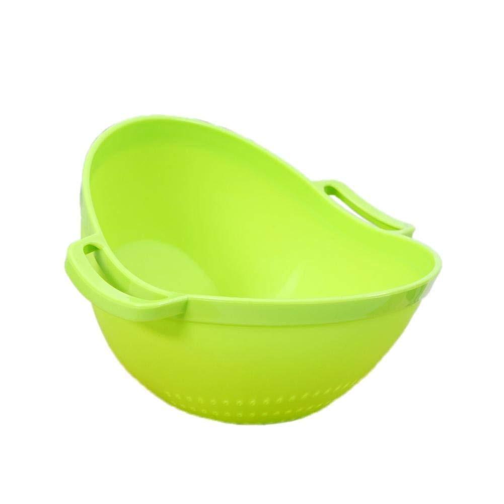 2222 Multipurpose Fruit Vegetable Strainer Colander Bowl with Handle - SkyShopy