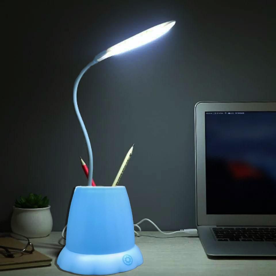 1256 Desk Lamp with Pen Holder Table Lamp with Pencil Stand for Home Office - SkyShopy