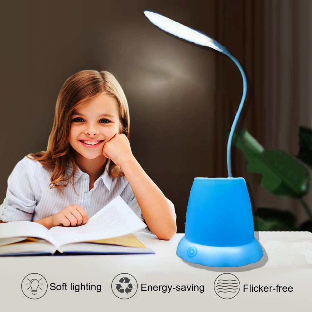 1256 Desk Lamp with Pen Holder Table Lamp with Pencil Stand for Home Office - SkyShopy