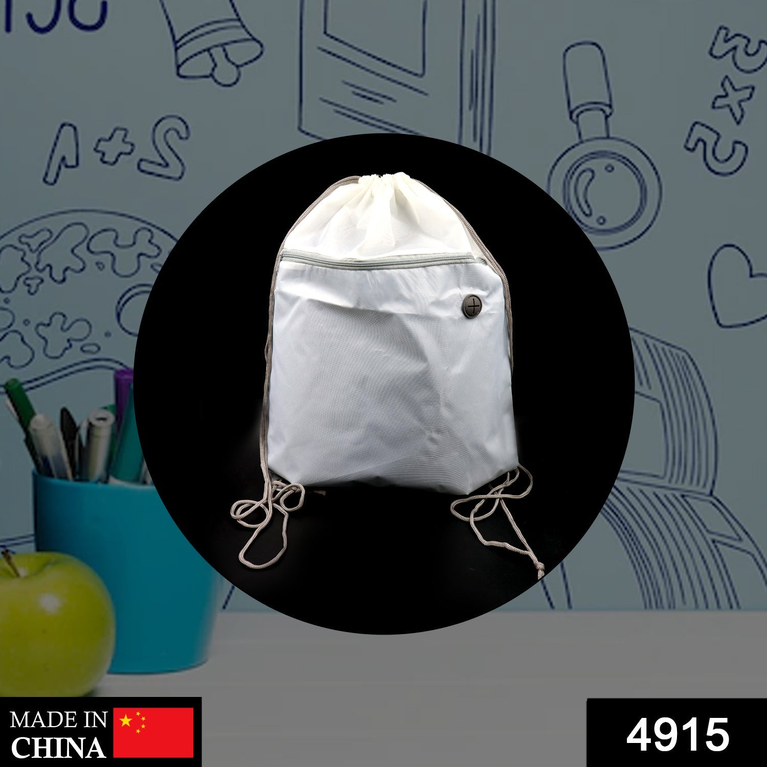 4915 Draw String Bag Gym Sports Shoe Bag and Multi Utility Bag DeoDap