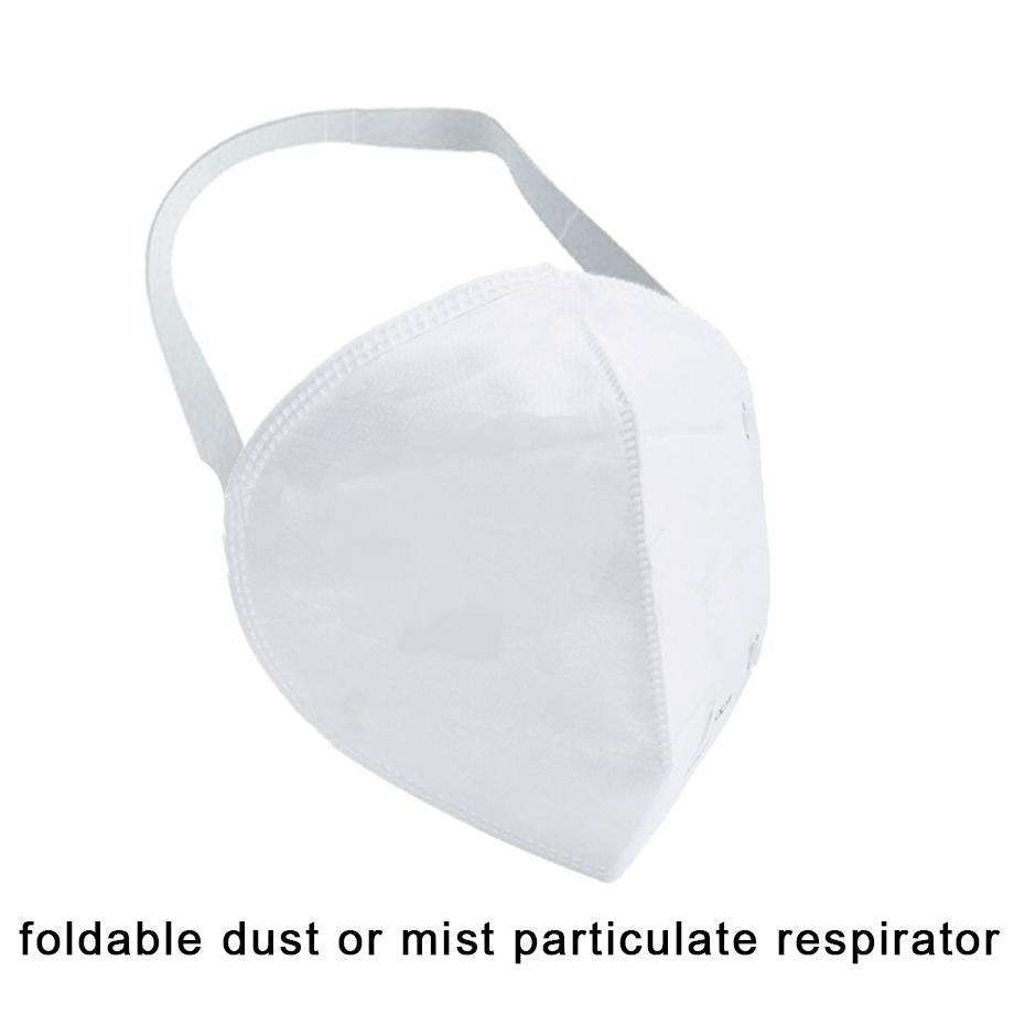 1278 Anti-Pollution Foldable Face Mask Classy White - SkyShopy
