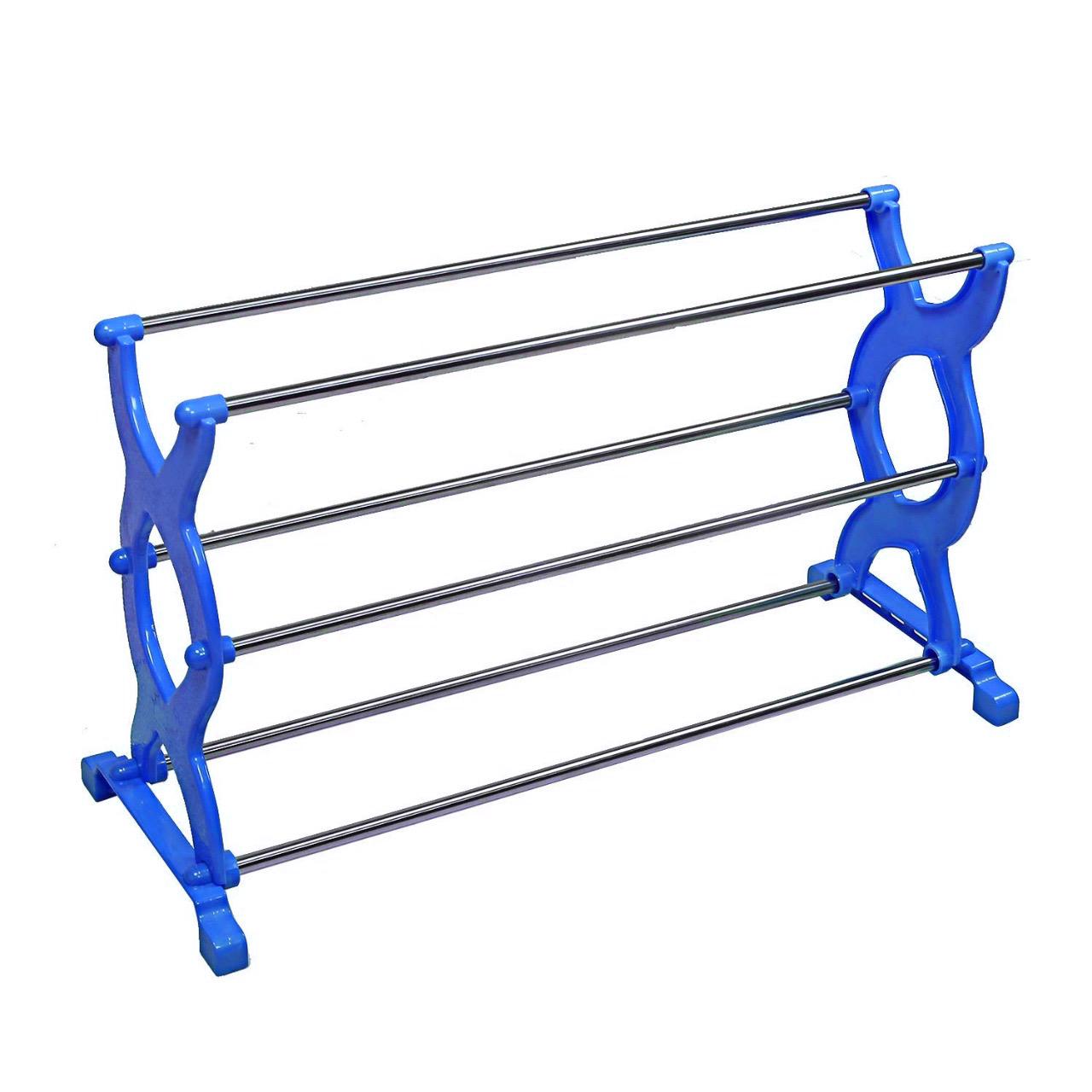 1570 3 Layer Multipurpose Portable Folding Shoe Rack/Shoe Cabinet - SkyShopy