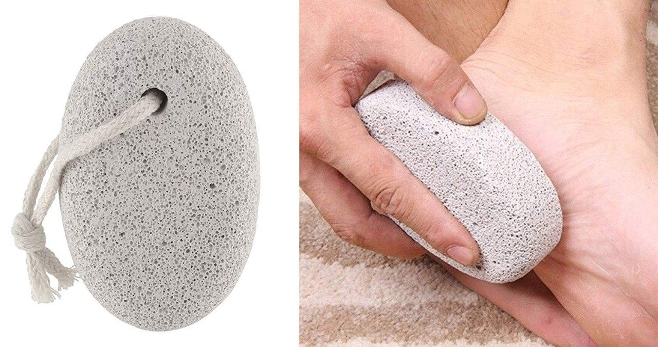 1252 Oval Shape Stone Foot, Heel Scrubber For Unisex Foot Scrubber Stone - SkyShopy