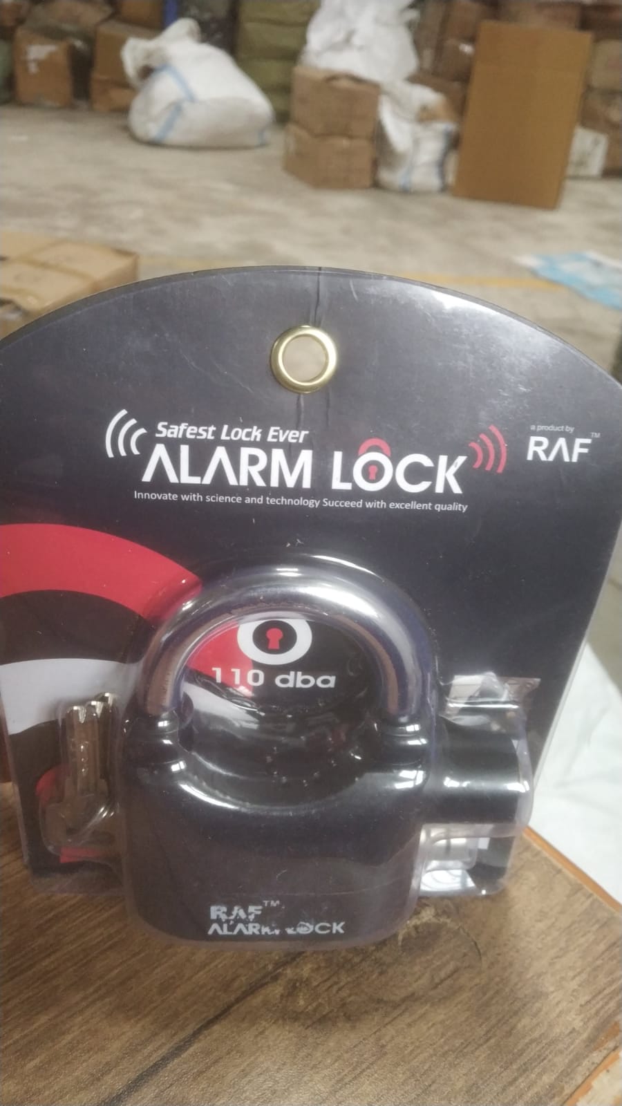 0185a Security Alarm Lock System | Waterproof Black Anti-theft Siren 110dba alarm anti Padlock FoR Bike|Door Window|Battery  padlock