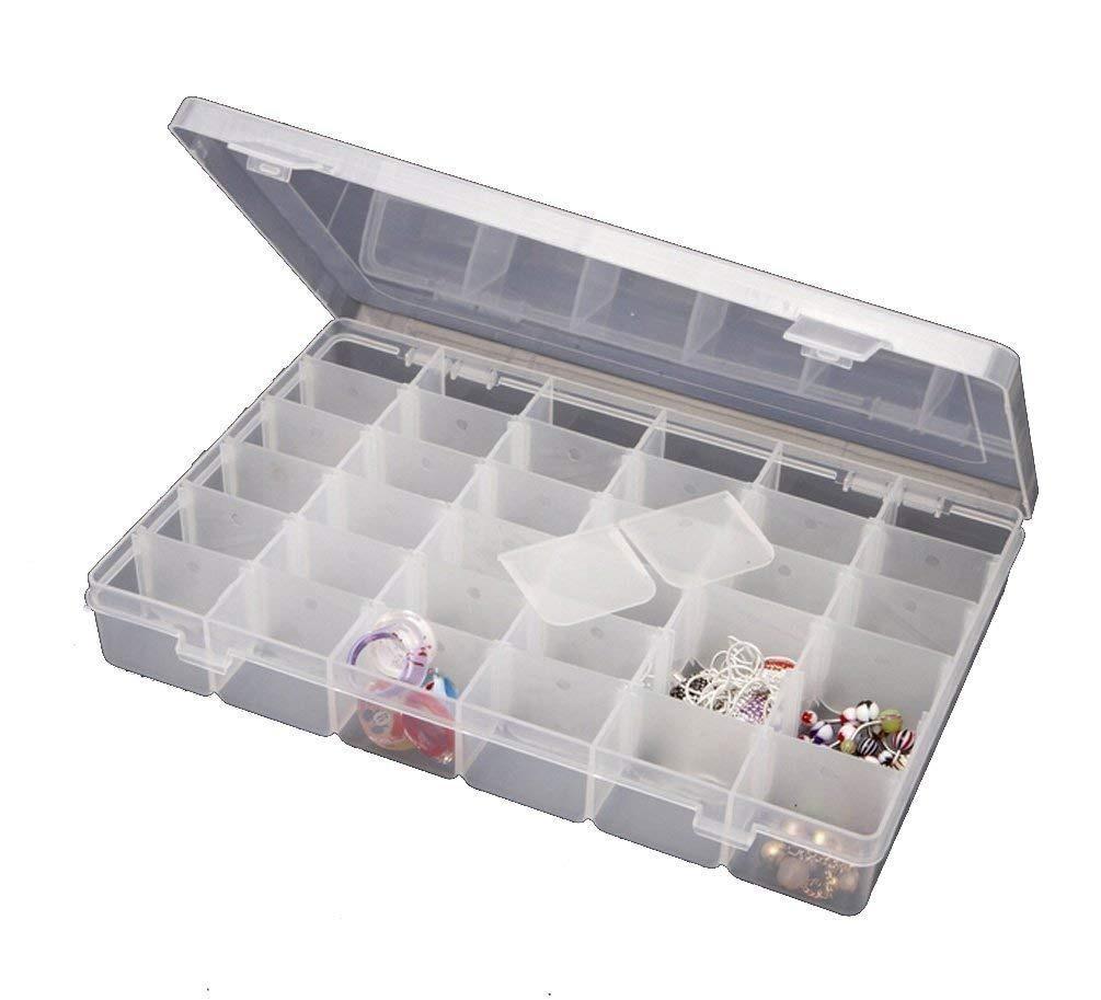 0819 24 Compartments Display Storage Case Box for Rings Earing - SkyShoppy