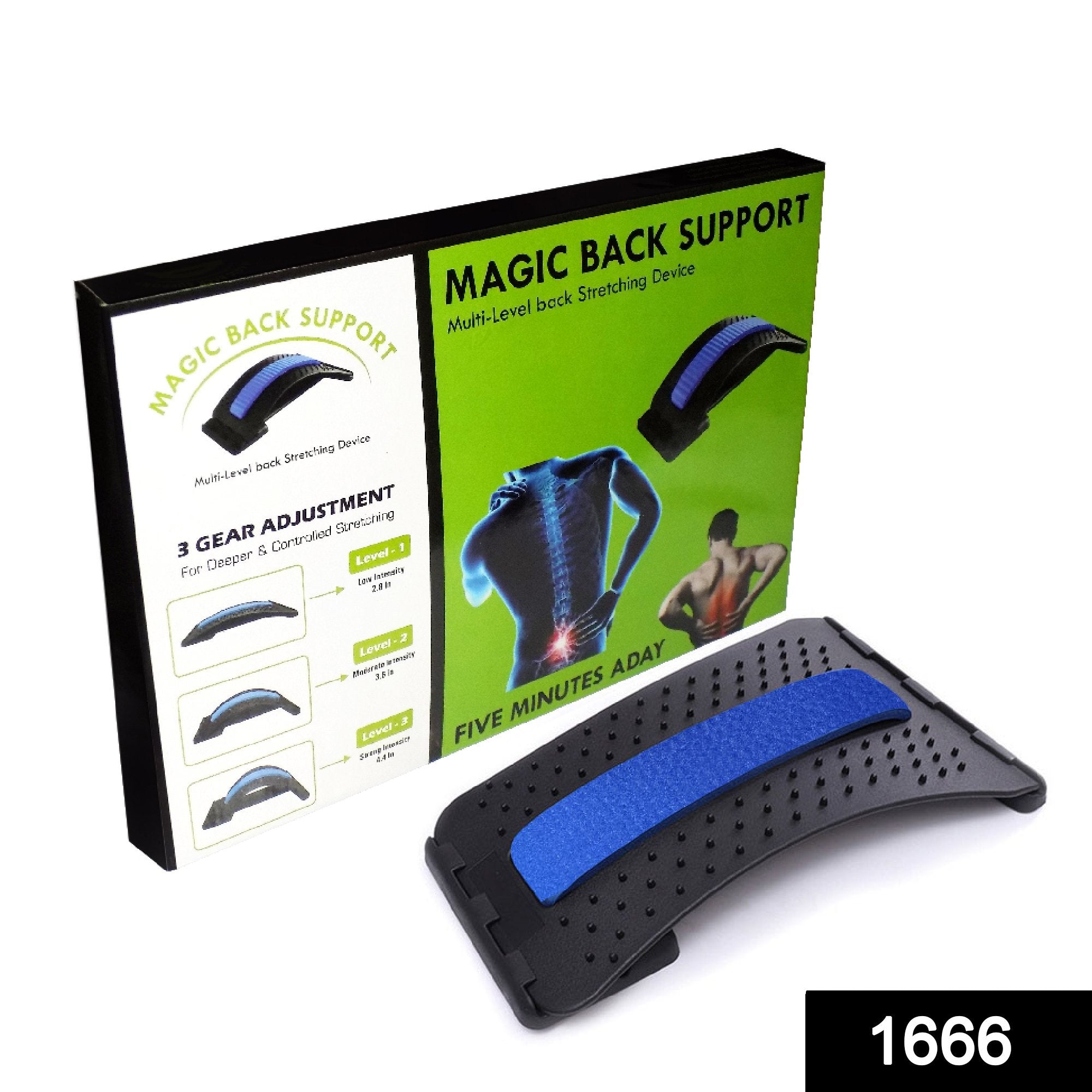 1666 Multi-Level Back Stretcher Posture Corrector Device For Back Pain Relief - SkyShopy