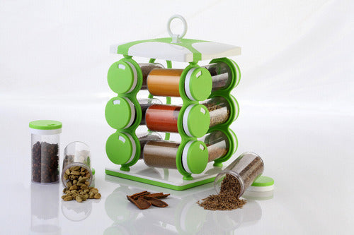 2036 Spice jar Set - Food Grade Plastic 12pcs Spice jar DeoDap