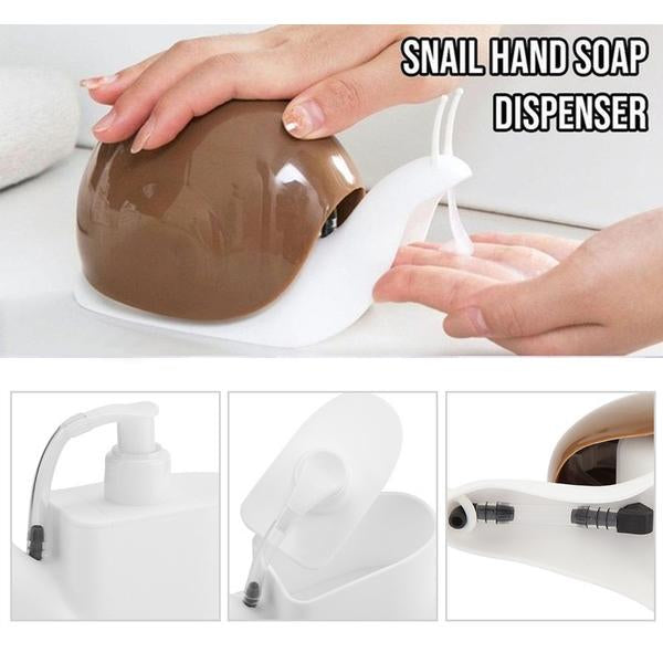 0361 Hand Soap Dispenser for Bathroom,Snail Soap Dispenser (Brown Box) - SkyShopy