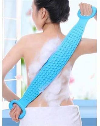 1308 Silicone Body Back Scrubber Bath Brush Washer For Dead Skin Removal (With Box) - SkyShopy