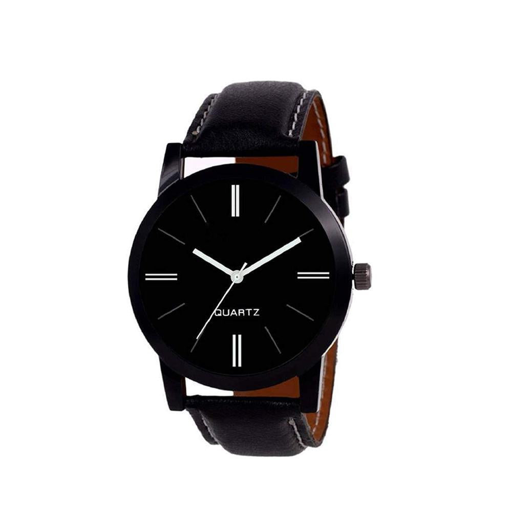 1806 Unique & Premium Analogue Watch Plain Black dial stylish watch (Watch 6) - SkyShopy