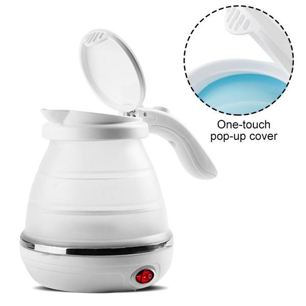2137 Silicone Foldable Collapsible Electric Water Kettle Camping  Boiler - SkyShopy